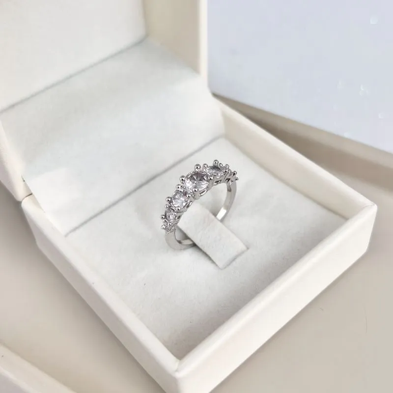 ANEL 7 PEDRAS DE ZIRCONIA