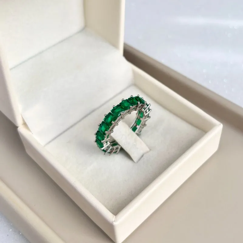 ANEL ARO ZIRCONIAS QUADRADAS