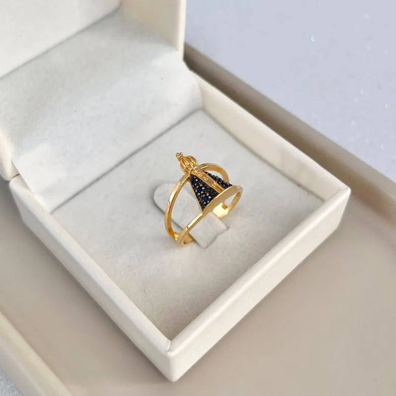 ANEL NOSSA SENHORA DE APARECIDA MANTO AZUL