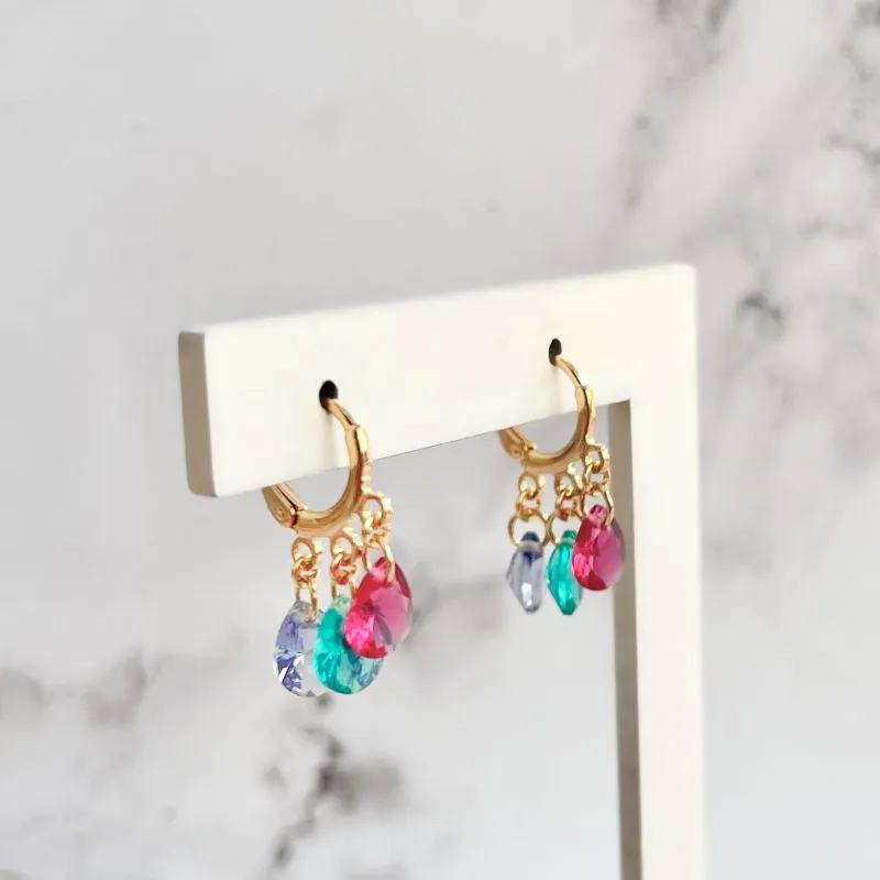 BRINCO ARGOLA CLICK CANDY COLOR ESCURO