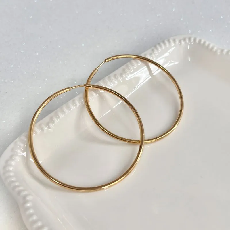 BRINCO ARGOLA FIO 2MM ENCAIXE TAMANHO 5,5CM