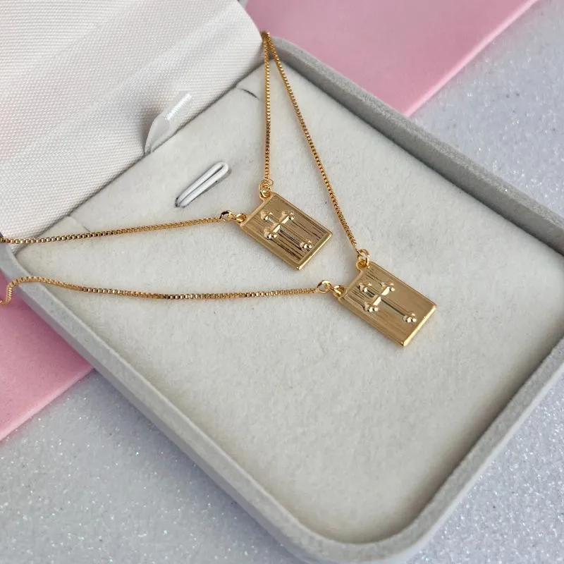 ESCAPULÁRIO VENEZIANA CRUZ 70CM