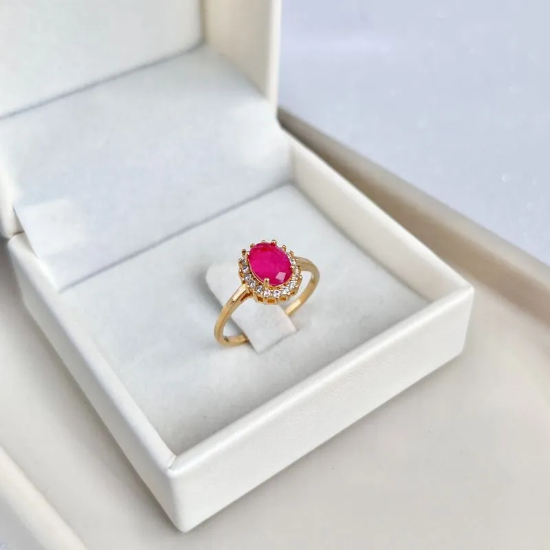 ANEL PRINCESA OVAL FUSION RUBELITA