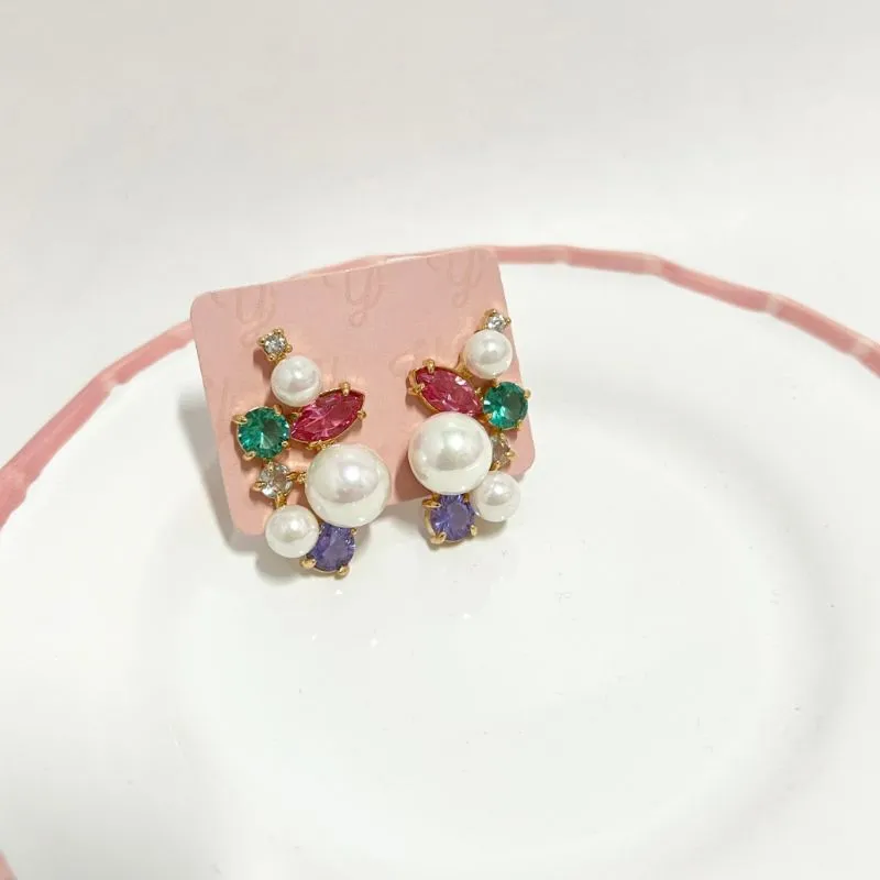 BRINCO EAR CUFF PEDRARIA E PÉROLAS SHELL