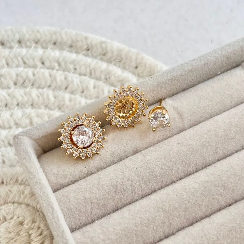 BRINCO PINO PONTO DE LUZ COM SAIA DE ZIRCONIA 2X1