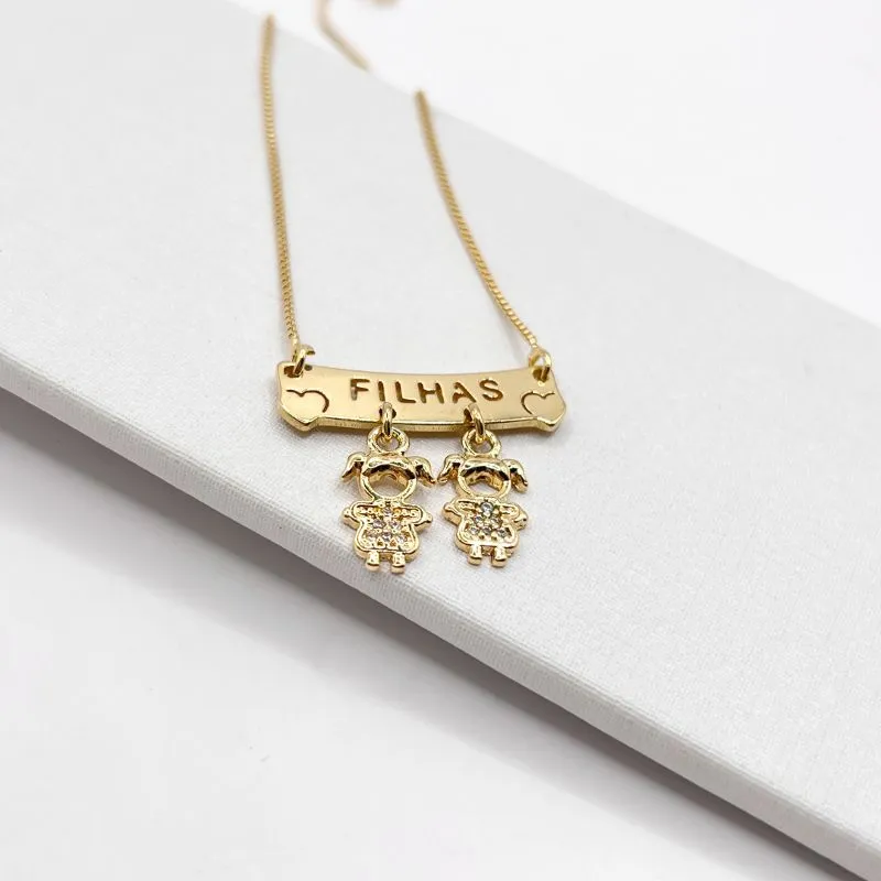 COLAR CANGA FILHAS - 2 MENINAS
