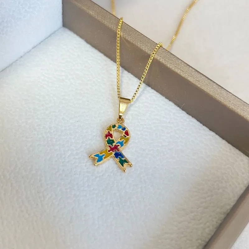 COLAR SÍMBOLO AUTISMO 45CM