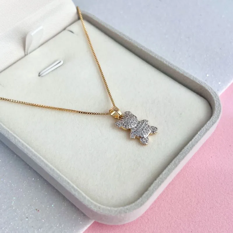 COLAR URSO TED CARVEJADO - VENEZIANA 45CM