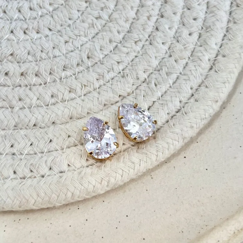 BRINCO GOTA ZIRCONIA 10MM