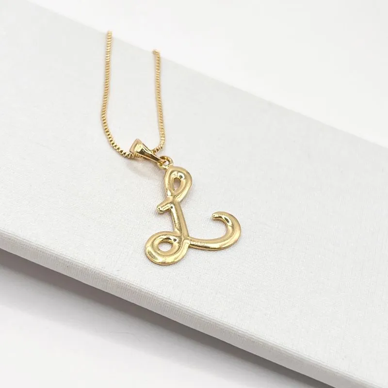 COLAR PINGENTE DE LETRA - L