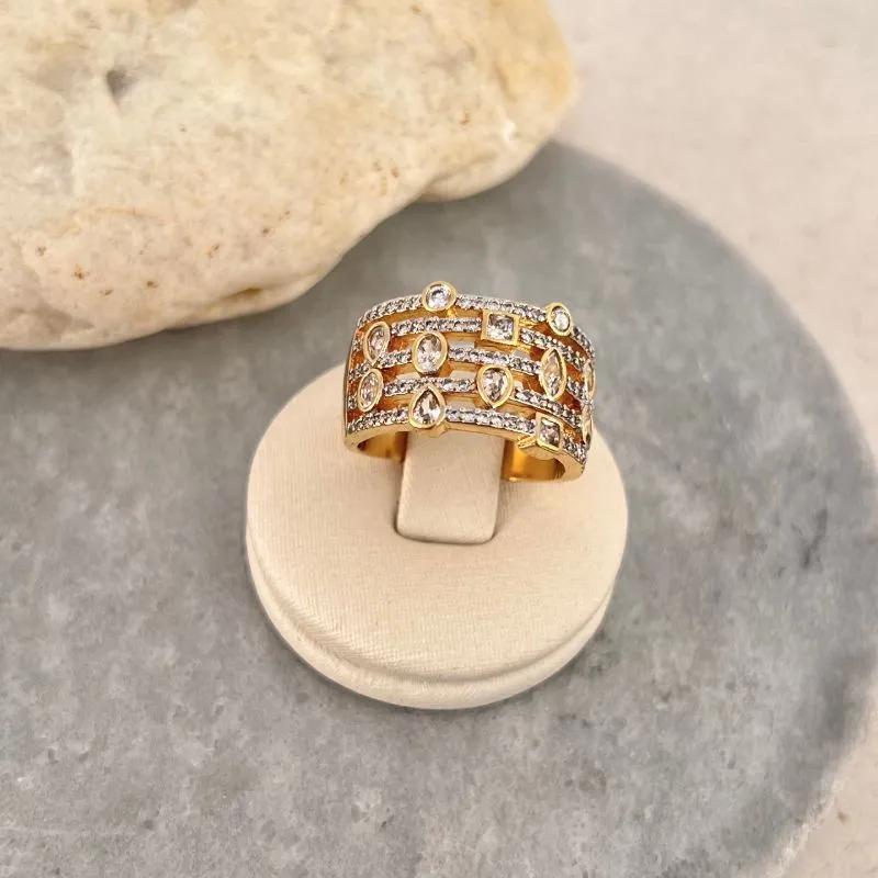 ANEL MICRO ZIRCONIAS E PONTOS GEOMÉTRICOS