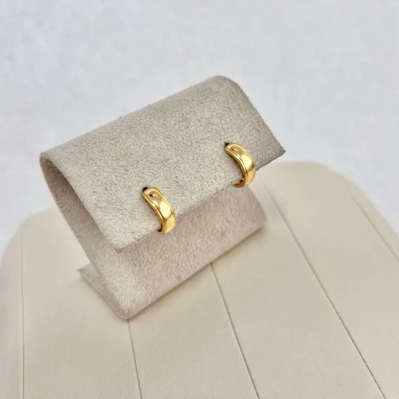 BRINCO ARGOLA ARTICULADA LISA COM 2 FRISOS