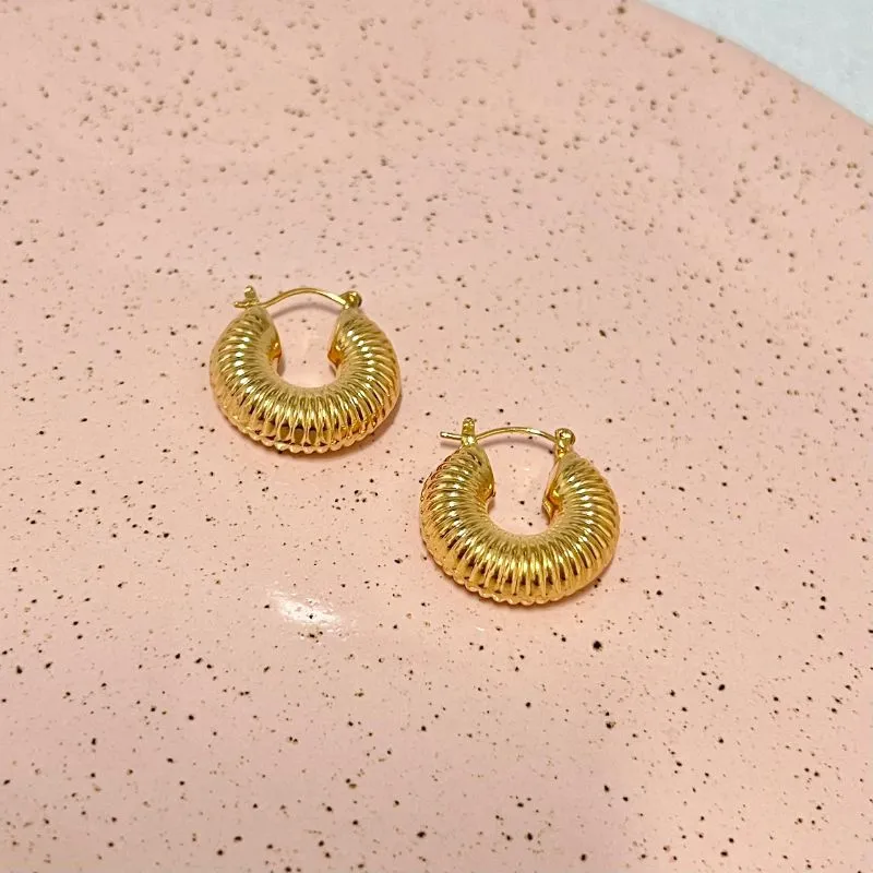 BRINCO ARGOLA FECHO ITALIANO ABS COM DETALHES