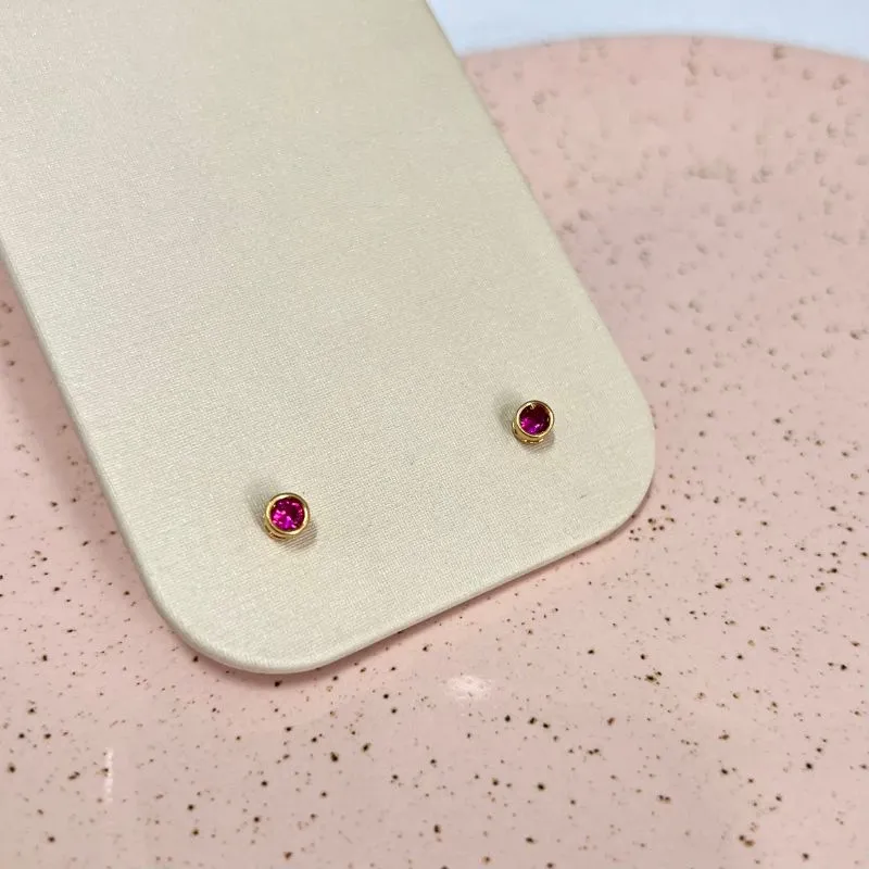 BRINCO PONTO DE LUZ PINK COM TARRAXA BABY