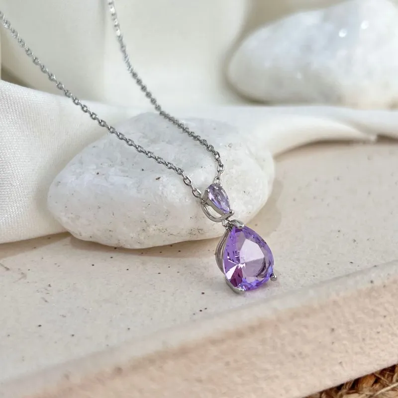 COLAR GOTA FASHION TANZANITA - LILÁS