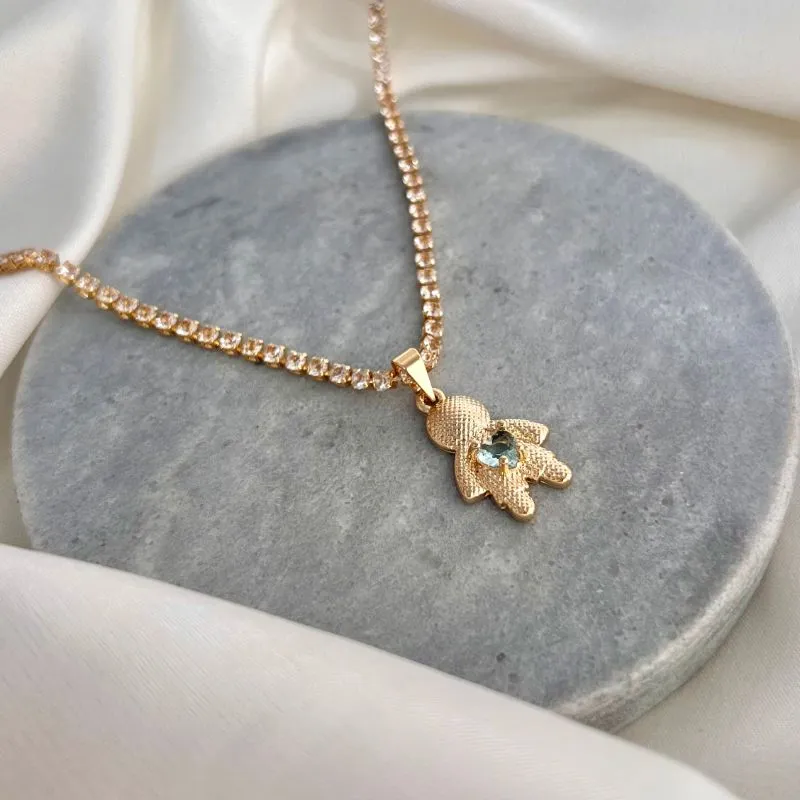 COLAR RIVIERA COM PINGENTE DE MENINO 40CM+5CM EXTENSOR