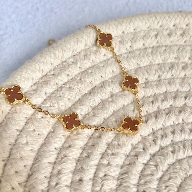 PULSEIRA 5 MINI TREVOS CAPPUCINO - MARRON