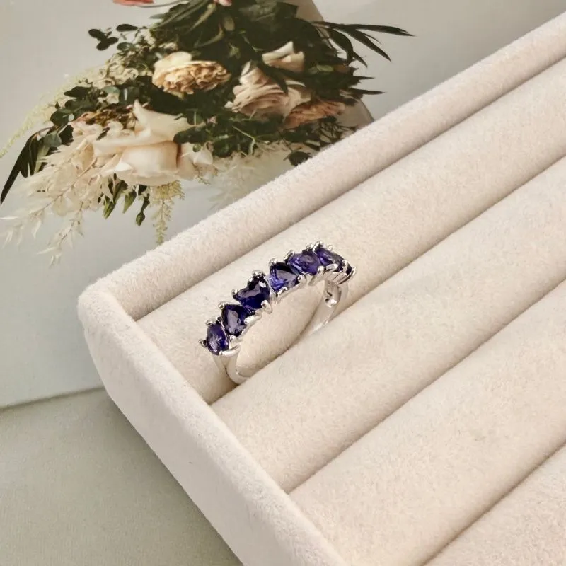 ANEL CORAÇÕES ROXO