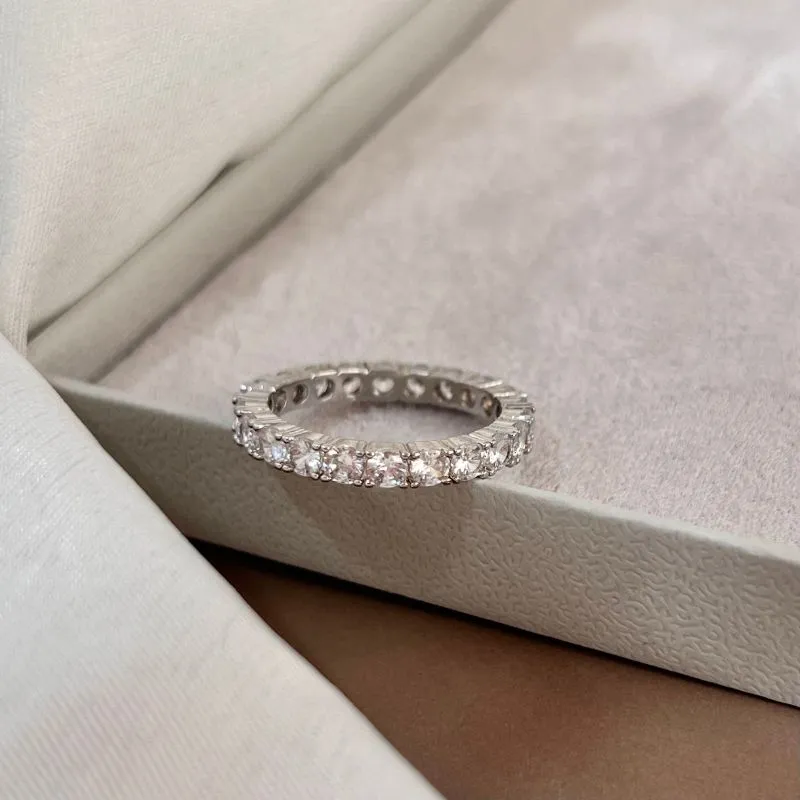 ANEL TODO EM ZIRCONIAS 3MM