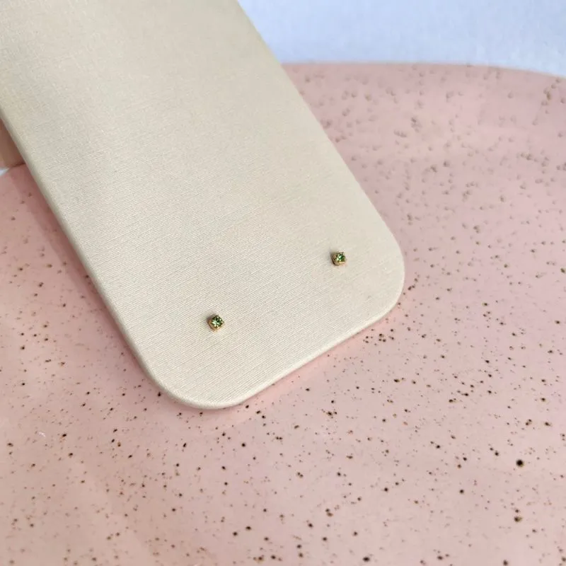 BRINCO MICRO PEDRINHA DE STRASS VERDE