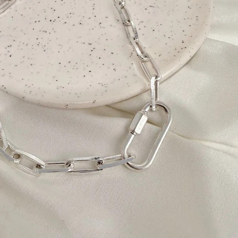 COLAR ELO CARTIER COM MOSQUETÃO
