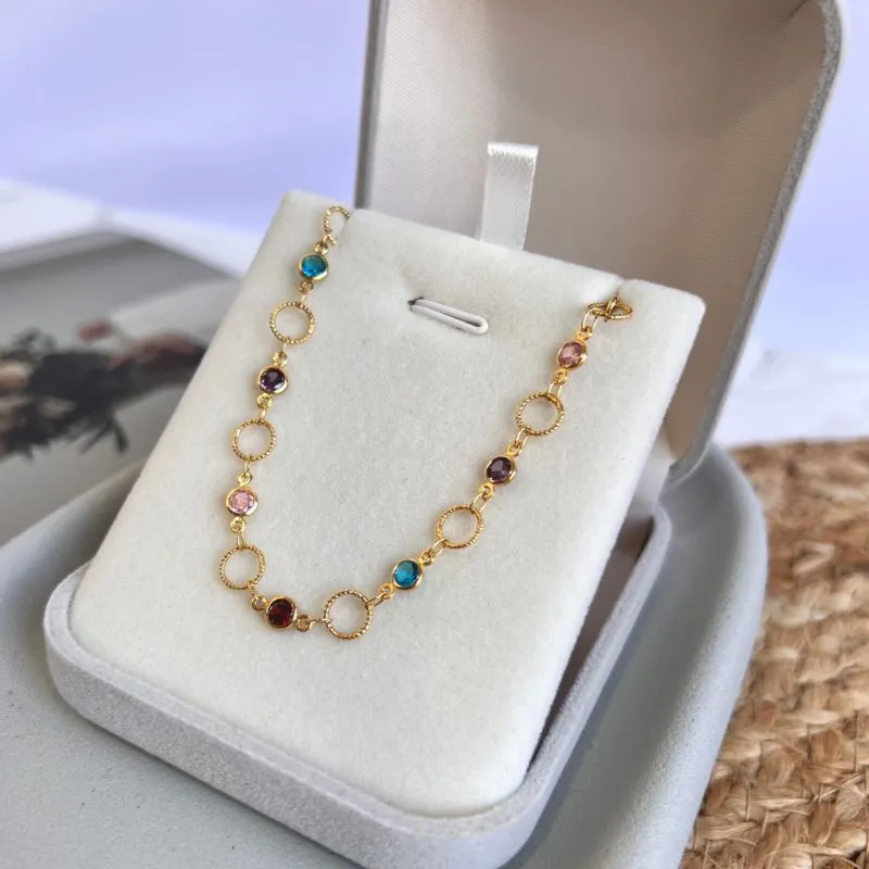 PULSEIRA COLORIDA E ELOS REDONDOS