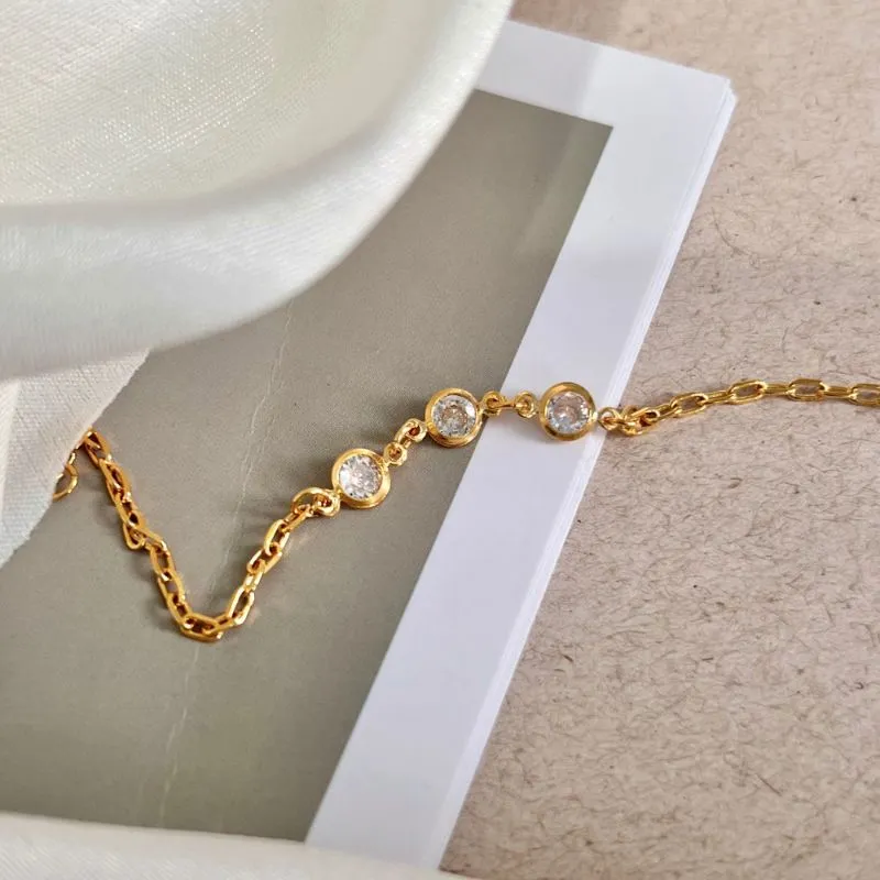 PULSEIRA INFANTIL MÃE E FILHA  - 3 PEDRAS TIFFANY