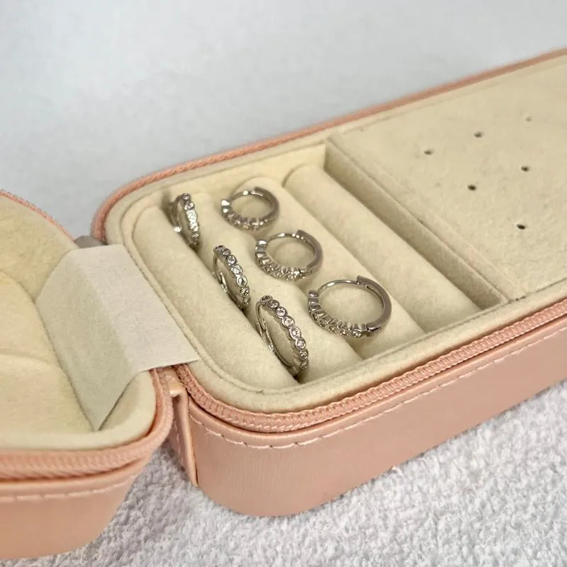 TRIO ARGOLA ARTICULADA ZIRCONIA COM CRAVAÇÃO INGLESA