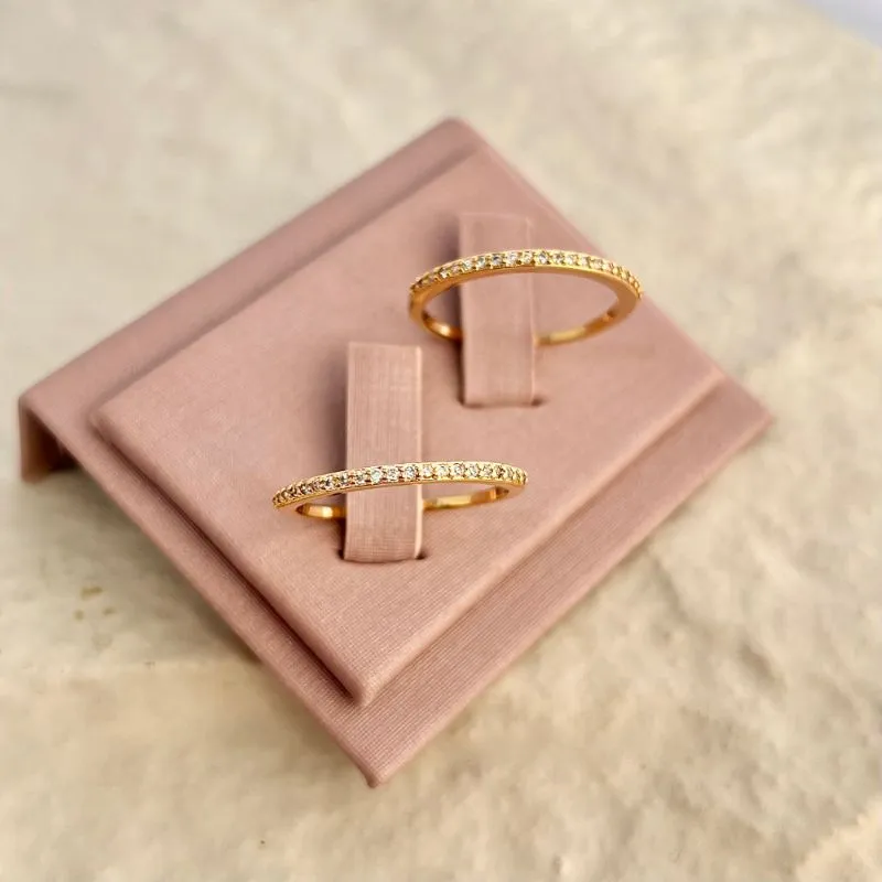 ANEL PAR DE  APARADOR MICRO ZIRCONIAS
