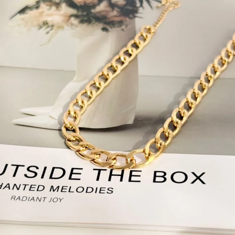 COLAR CHOKER ELO GRUMET ALONGADO 40CM