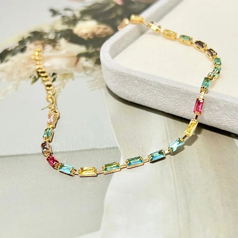 PULSEIRA BAGUETES COLORIDAS COM EXTENSOR