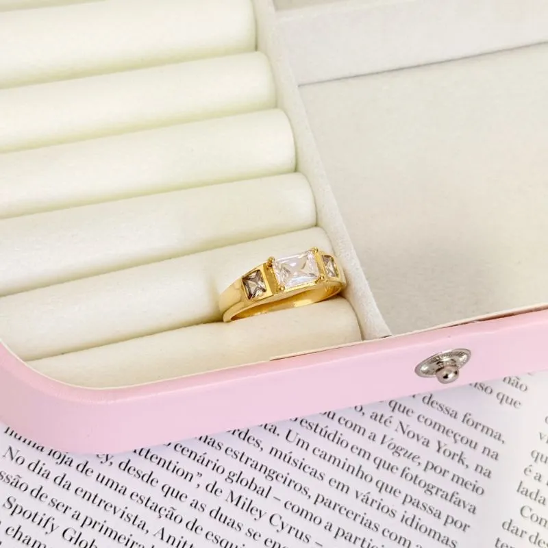 ANEL MASCULINO COM PEDRAS CRISTAL