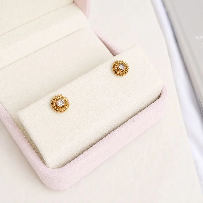 BRINCO PEDRINHA CRISTAL STRASS COM ACAMANETO EM MOLA
