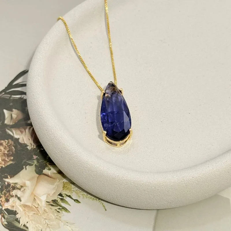 COLAR GOTA MAXI ROXA