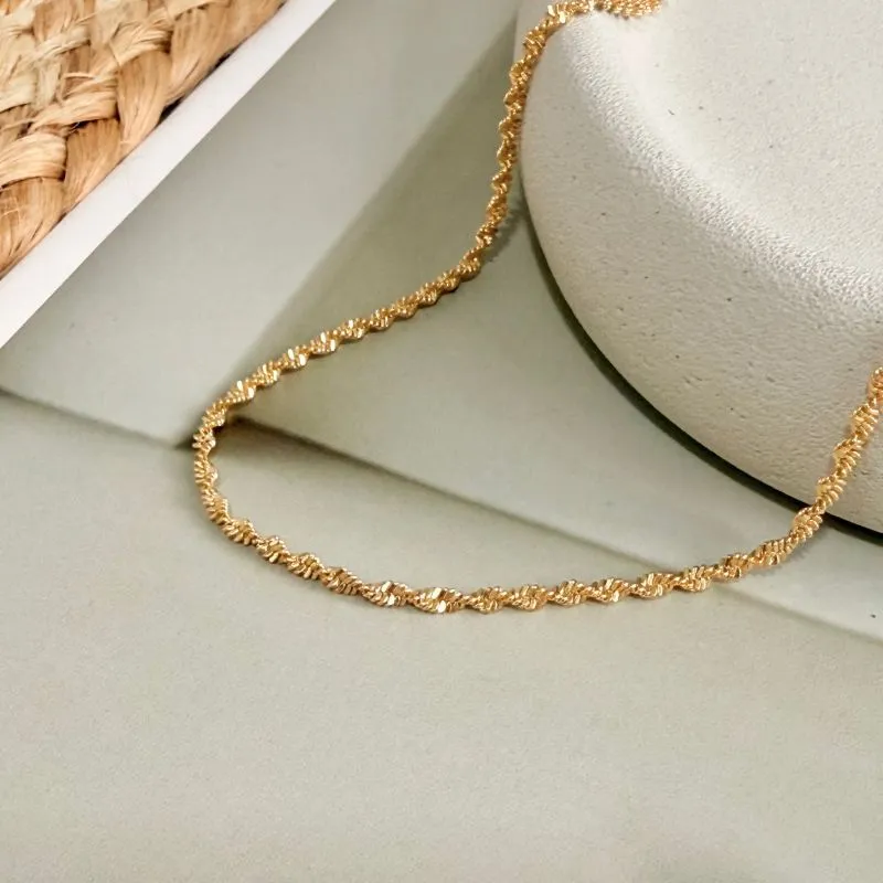 COLAR LONGO FITA TORCIDA 75CM