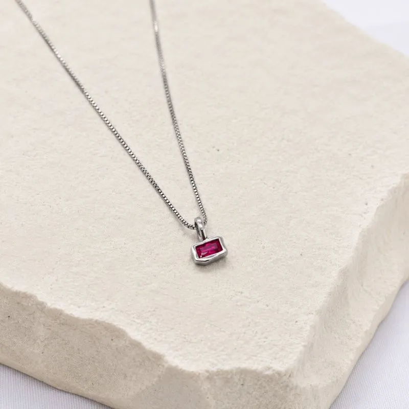 COLAR PINGENTE GEOMÉTRICO PINK