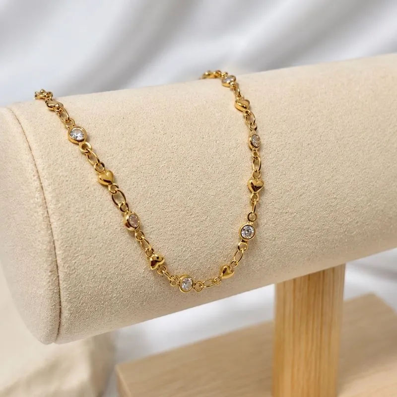 PULSEIRA TIFFANY E MINI CORAÇÕES