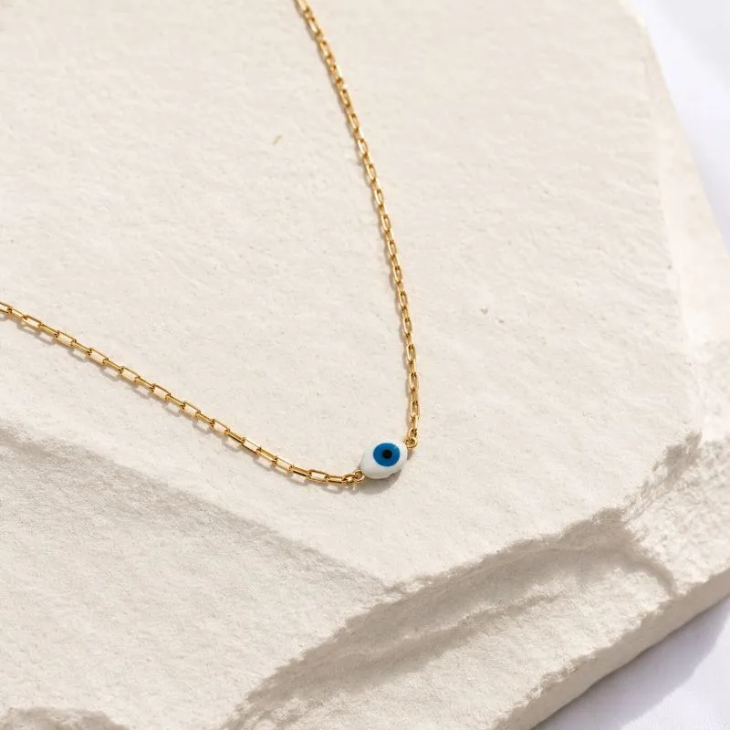 COLAR CHOKER CARTIER OLHO GREGO BRANCO
