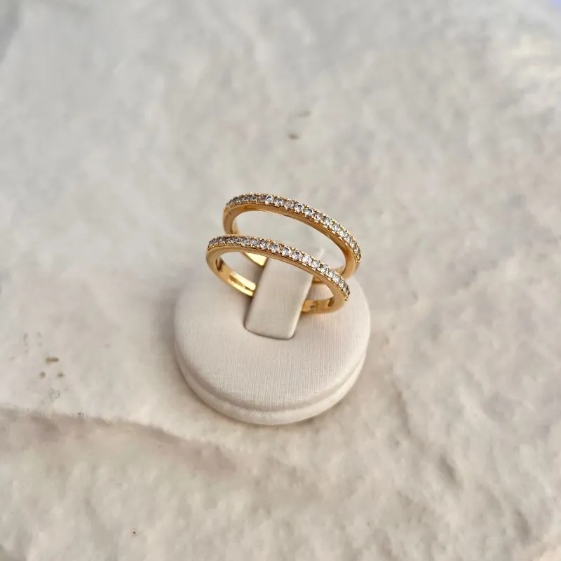 ANEL PAR DE APARADOR 2MM MICRO ZIRCONIAS