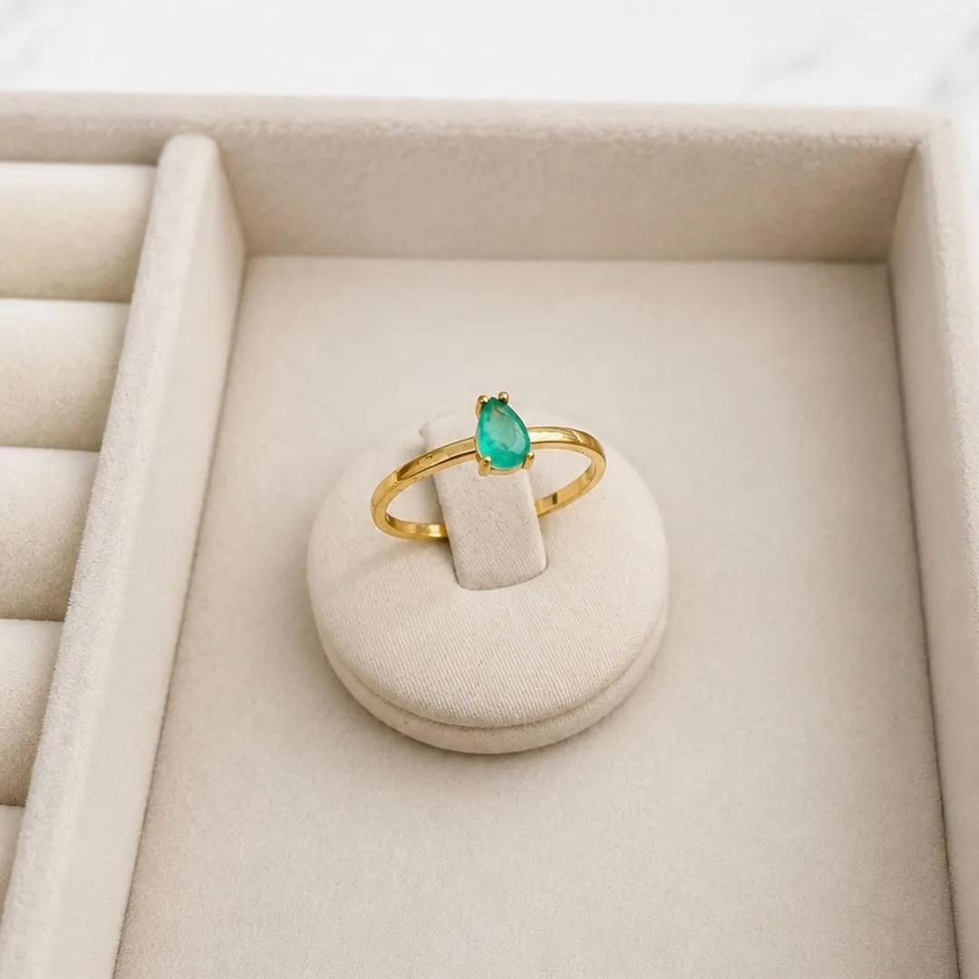 ANEL PEDRA GOTA TURMALINA FUSION