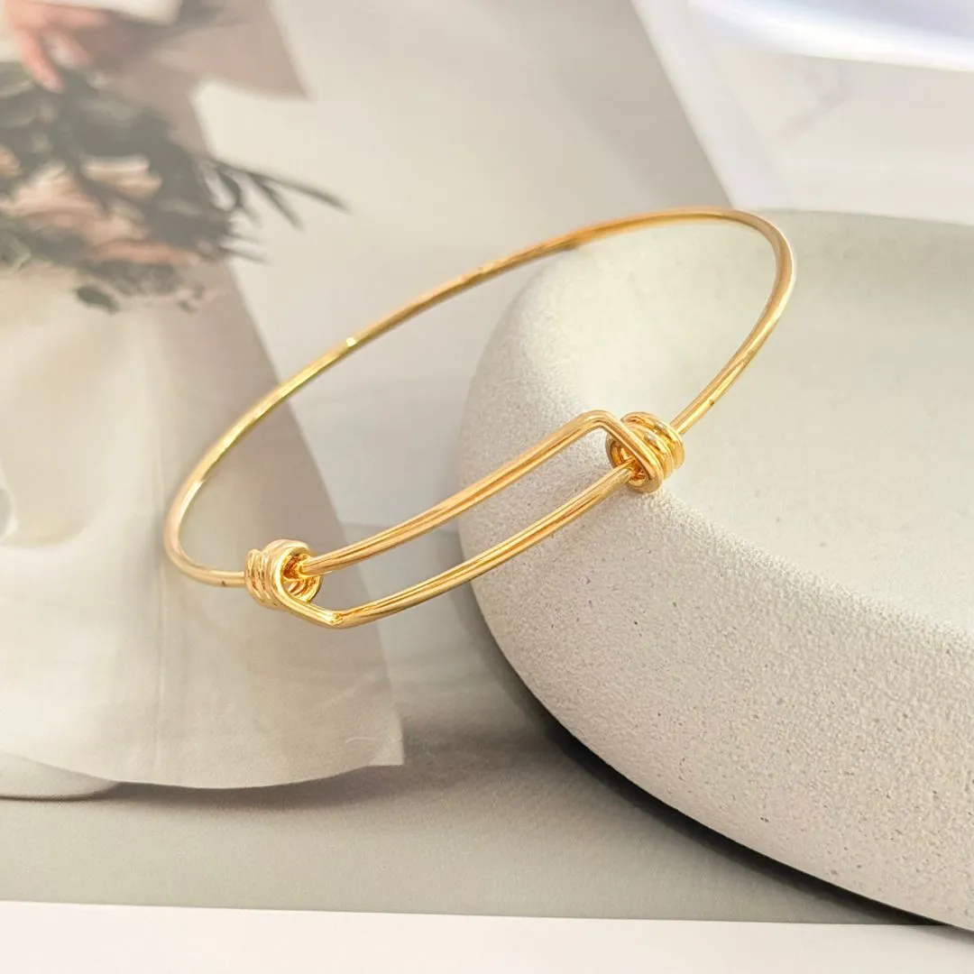 BRACELETE FIO TRABALHADO AJUSTÁVEL