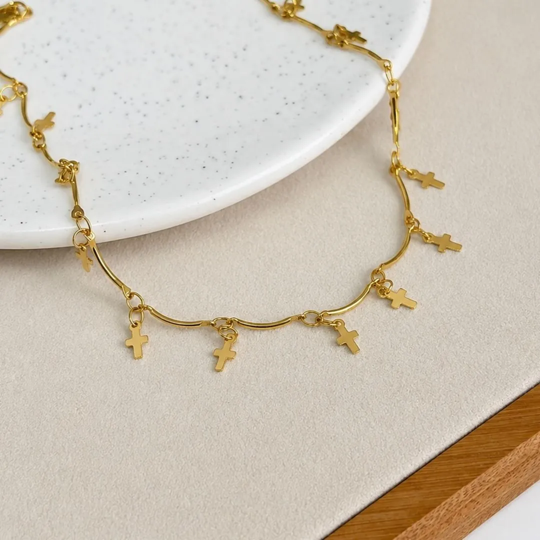 COLAR CHOKER MINI CRUZ COM CANUTILHO