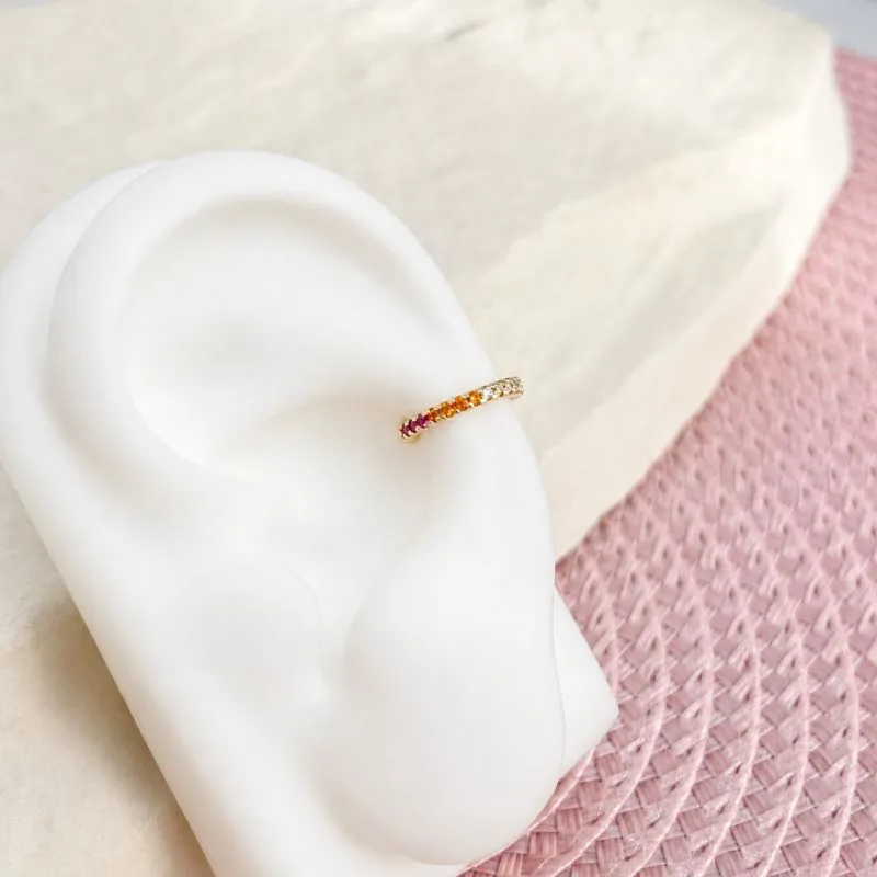 PIERCING FAKE MICRO ZIRCONIA COLORIDA