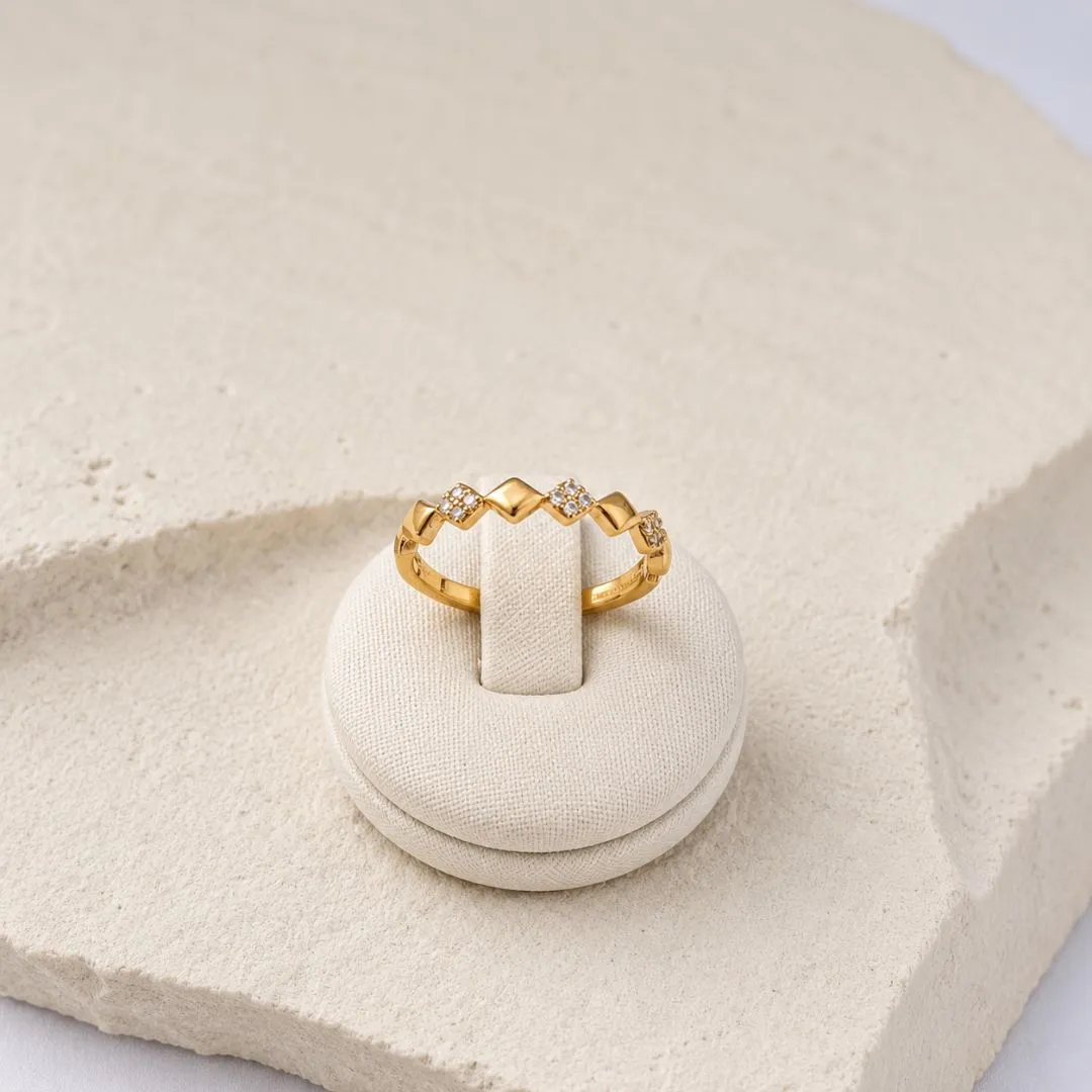 ANEL FINOS PEDRINHAS DE MICRO ZIRCONIA