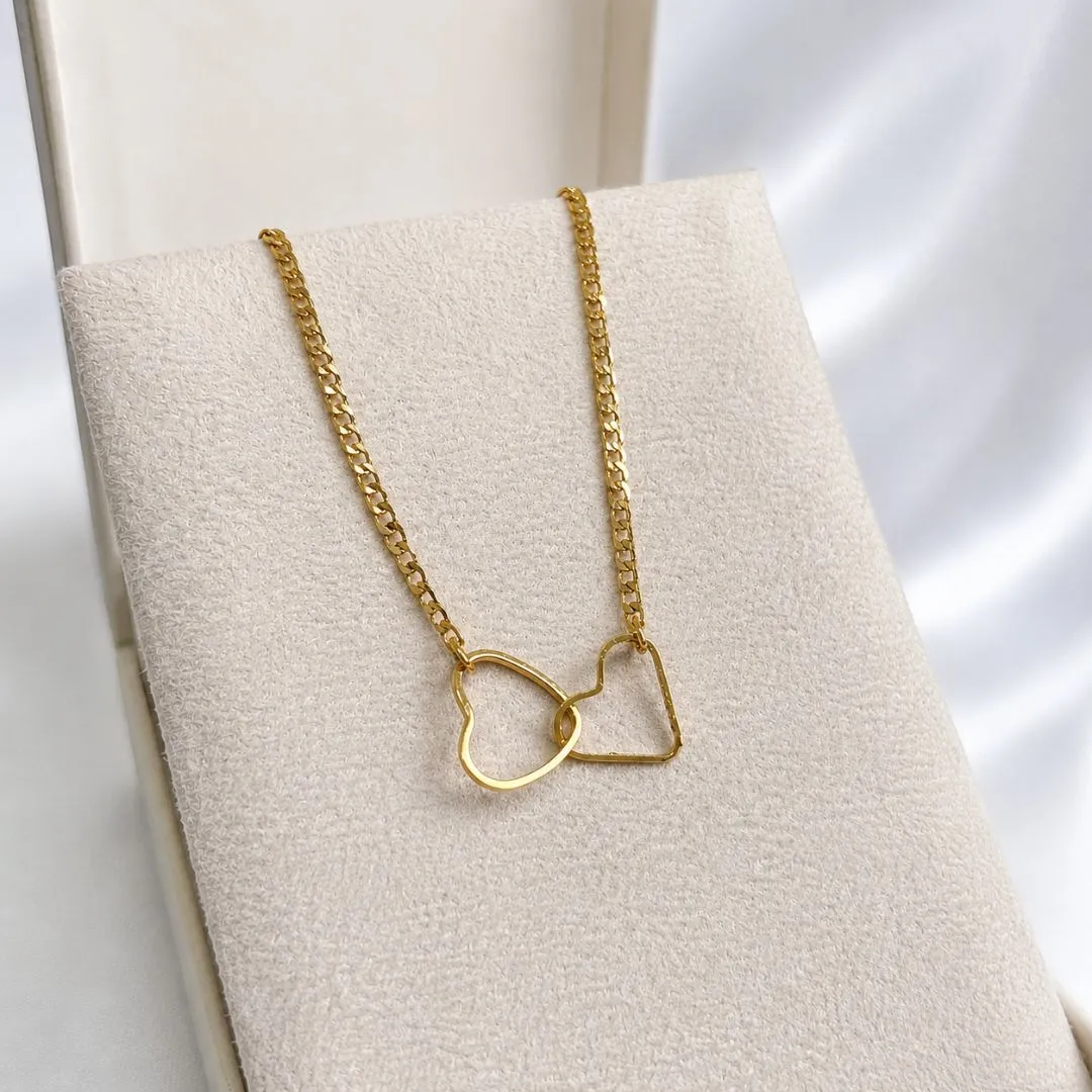 COLAR CHOKER 2 CORAÇÕES