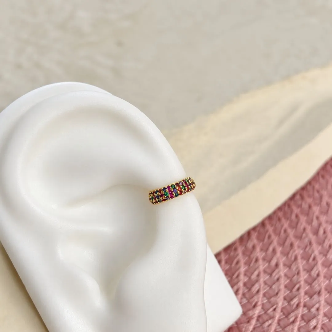 PIERCING FAKE LARGO MICRO ZIRCONIAS COLORIDAS