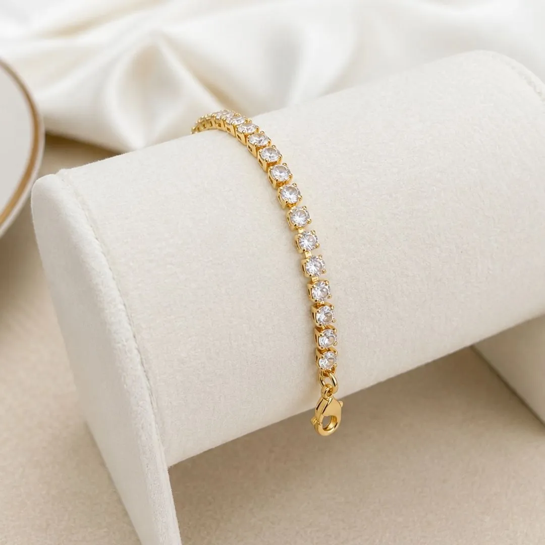 PULSEIRA RIVIERA 3MM COM EXTENSOR
