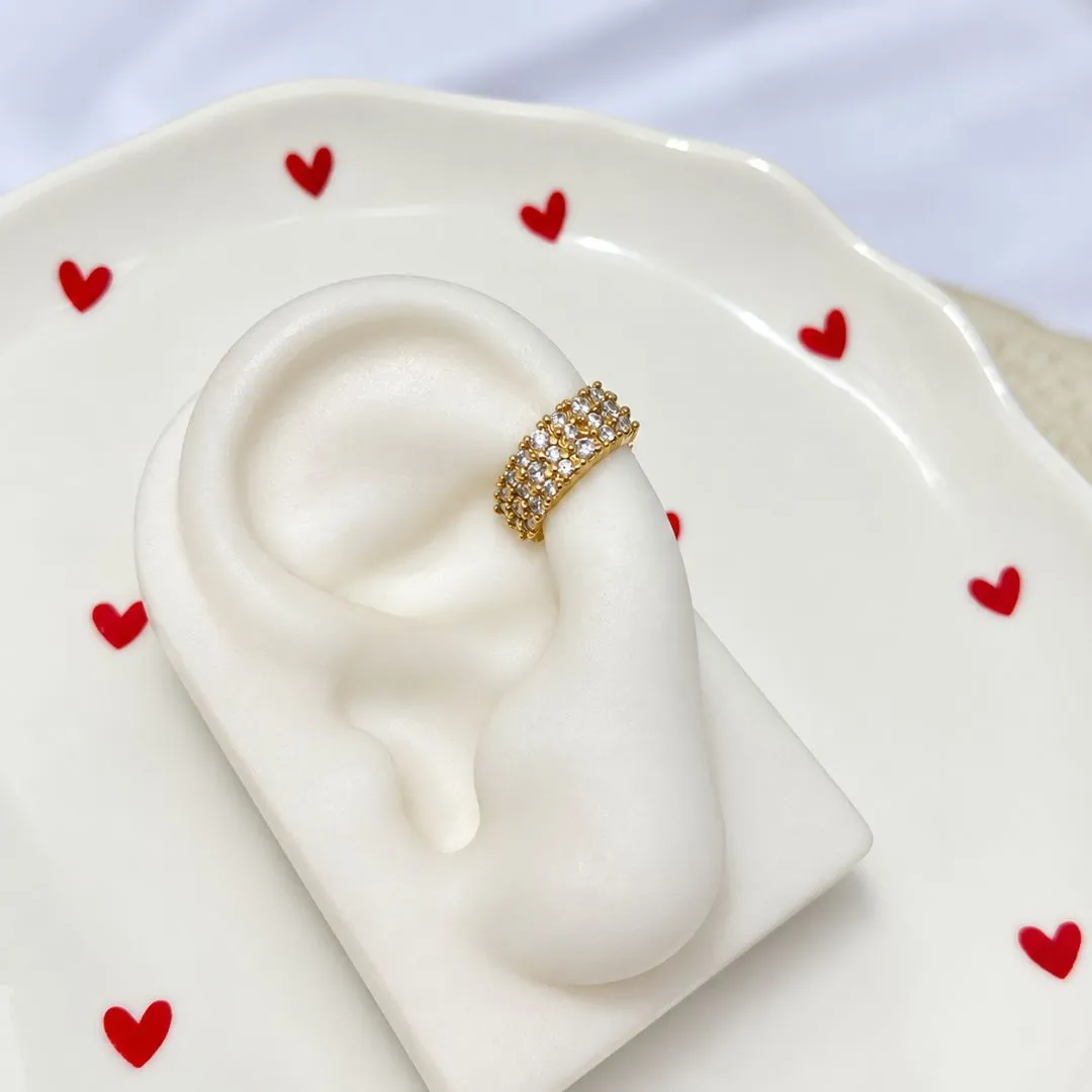 PIERCING FAKE CRISTAL 3 FILEIRAS